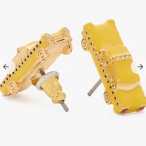NWT Kate Spade Yellow Taxi Big City Earrings